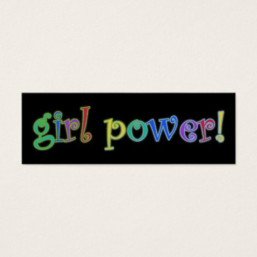 girl power bookmark (Front)