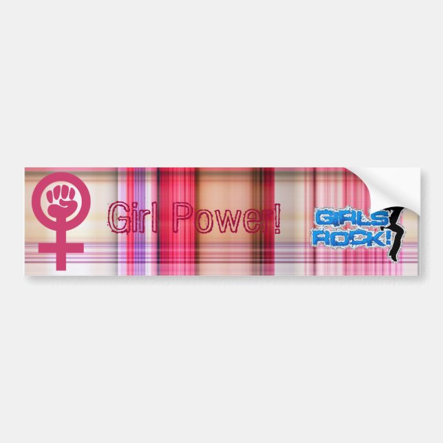 Girl Power! Bumper Sticker (Front)