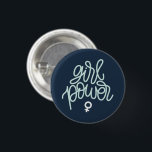 "Girl Power" Button<br><div class="desc">Feminist symbol.</div>
