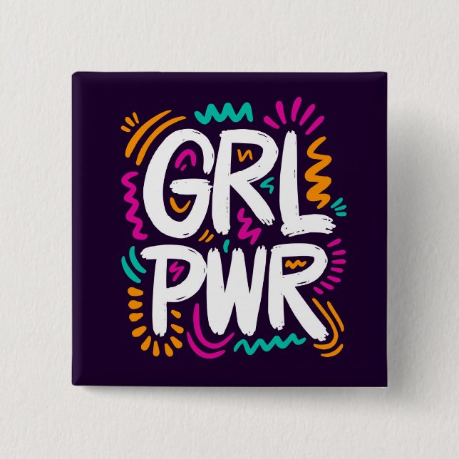 Girl Power Button (Front)