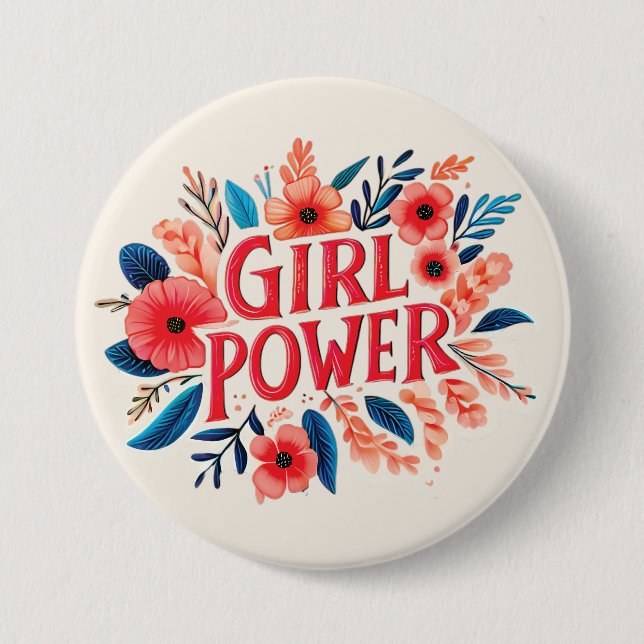 Girl Power Button (Front)
