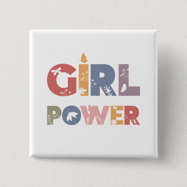 Girl Power Button (Front)