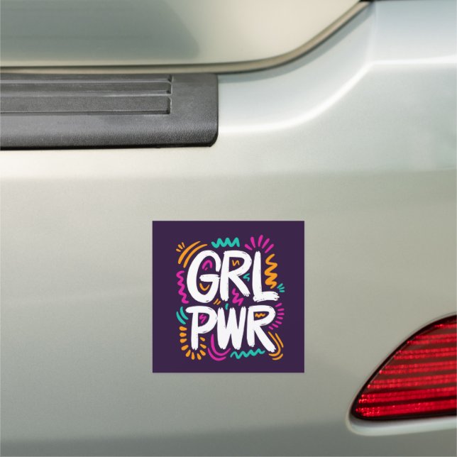 Girl Power Car Magnet (In Situ)