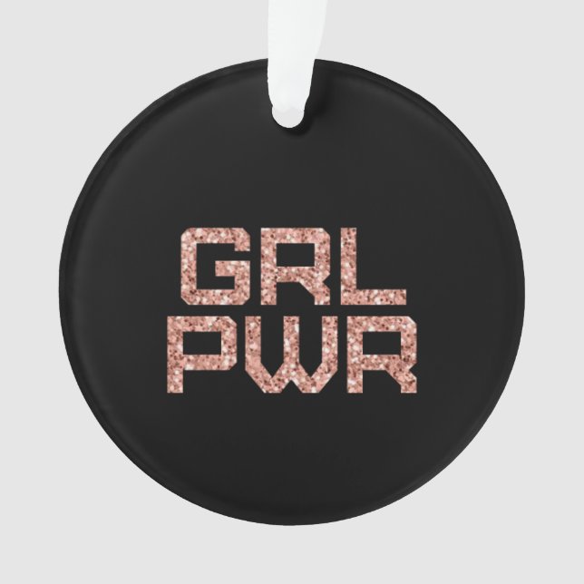 Girl Power Ceramic Ornament (Front)