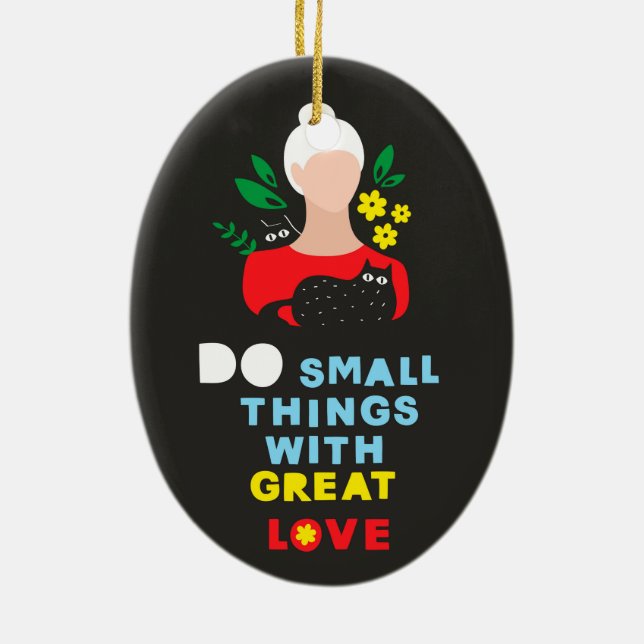 Girl power ceramic ornament (Back)