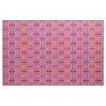 Girl Power Curvy Plaid Abstract folk art fabric