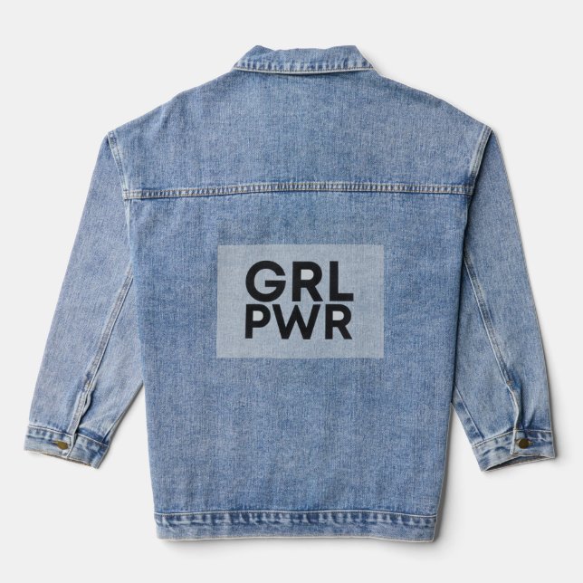 Girl power denim jacket (Back)