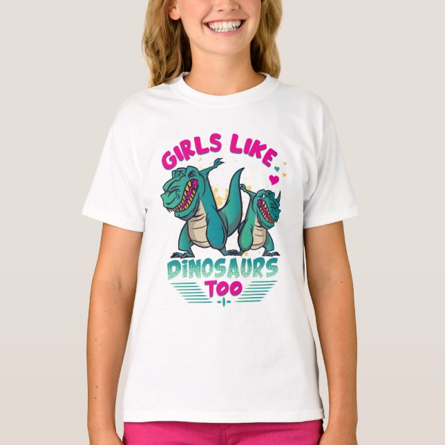 Girl Power: Dinosaur Edition T-Shirt (Front)