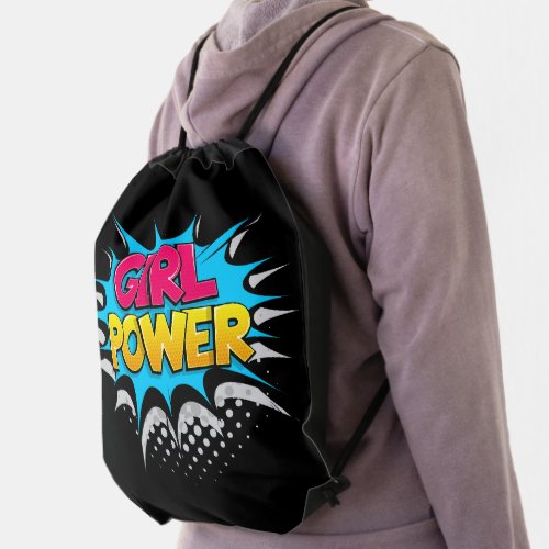 Girl Power Drawstring Bag
