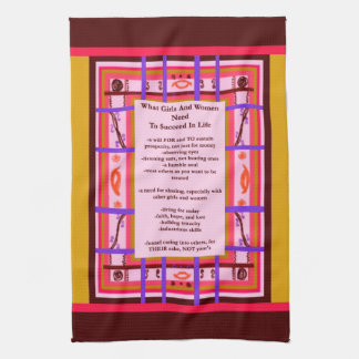 Girl Power Female Success kitchen towel