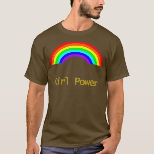Girl Power Feminism Rainbow T_Shirt