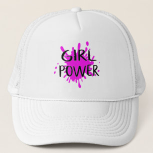 Girl Power Feminist Attitude Confidence Quote Trucker Hat