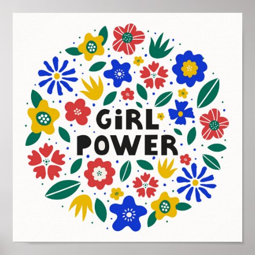 Girl Power Feminist Equality   Poster
