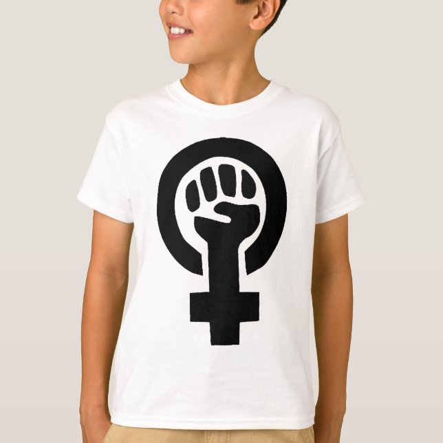 Girl Power Feminist Symbol T-Shirt (Front)
