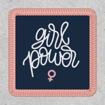 "girl Power" Feminist Themed Patch by heartlocked at Zazzle