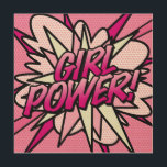 GIRL POWER Fun Retro Comic Book Pop Art<br><div class="desc">A cool,  trendy and fun comic book pop art design that puts the wham,  zap,  pow into your home and your day. Designed by ComicBookPop© at www.zazzle.com/comicbookpop*</div>
