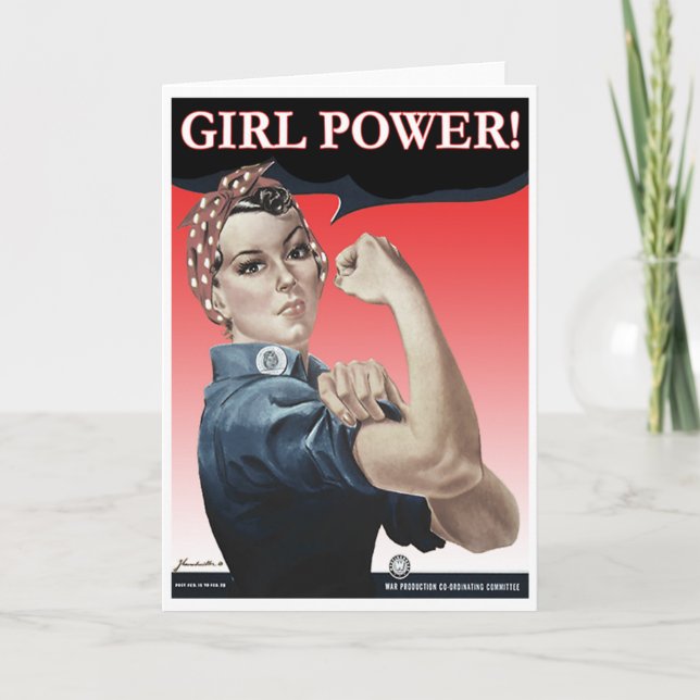 Girl Power Greeting Card (Front)
