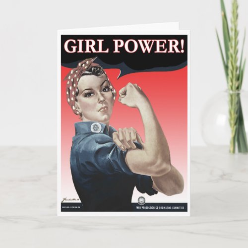 Girl Power Greeting Card