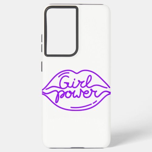 Girl Power Kiss design Cool Woman Feminist Samsung Galaxy S21 Ultra Case