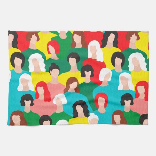 Girl power kitchen towel (Horizontal)