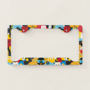 Girl power license plate frame