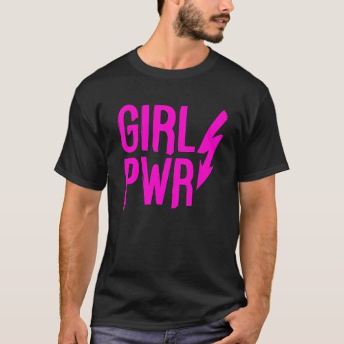 Girl Power Lightning Bolt T_Shirt