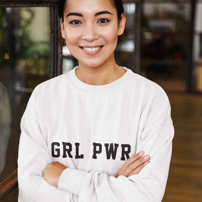 Girl Power | Modern Feminist Bold GRL PWR Sweatshirt (Creator Uploaded)
