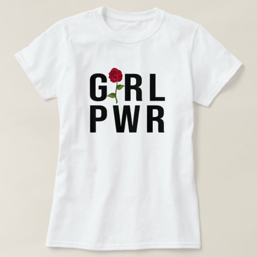 Girl Power Modern Feminist Bold GRL PWR T_Shirt