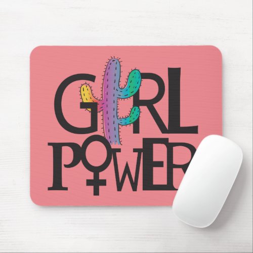 Girl Power Mouse Pad
