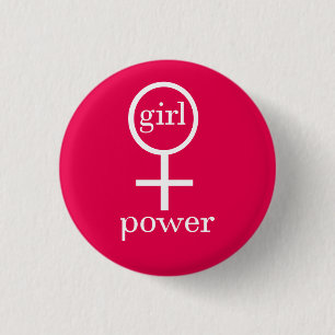 Girl Power Pinback Button