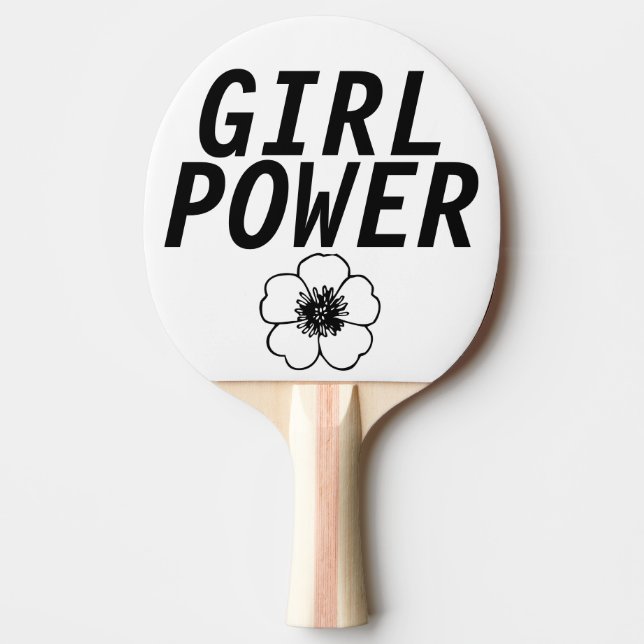 GIRL POWER PING PONG PADDLES (Front)