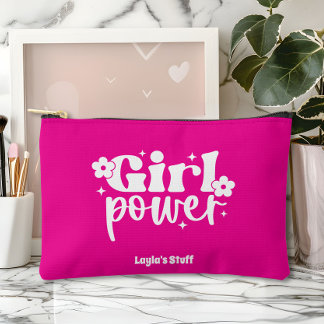 Girl Power Pink Accessory Pouch