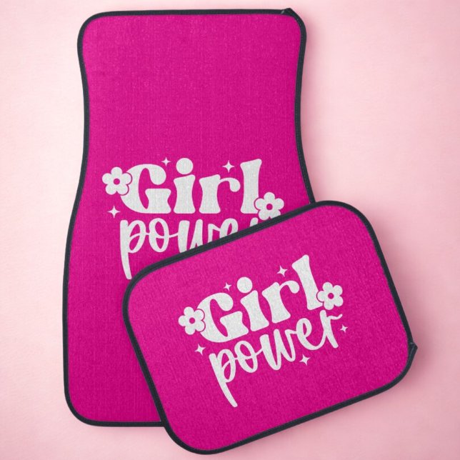 Girl Power Pink Set of Car Mats (Creator Uploaded)