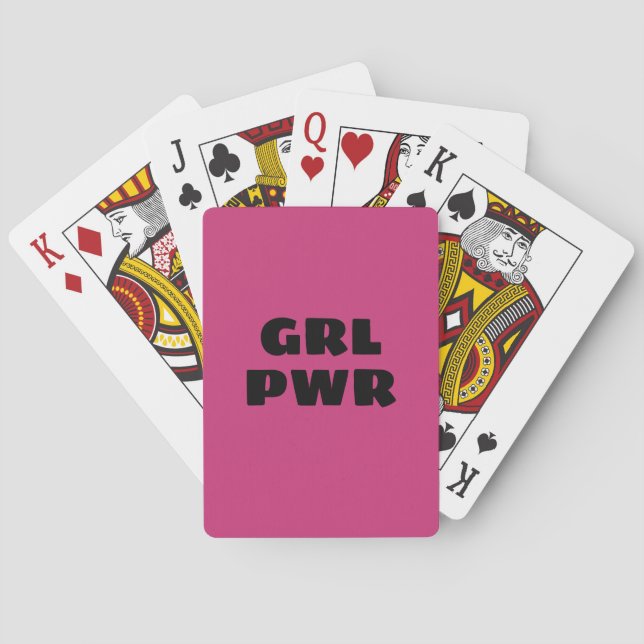 Girl Power - Playing cards (Back)
