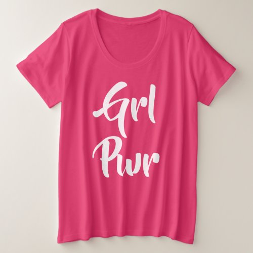 Girl Power Plus Size T_Shirt