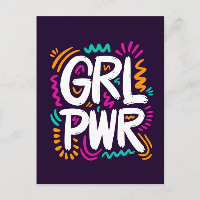 Girl Power Postcard (Front)