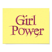 Girl Power Poster, yellow