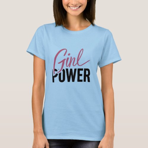 girl power print  T_Shirt