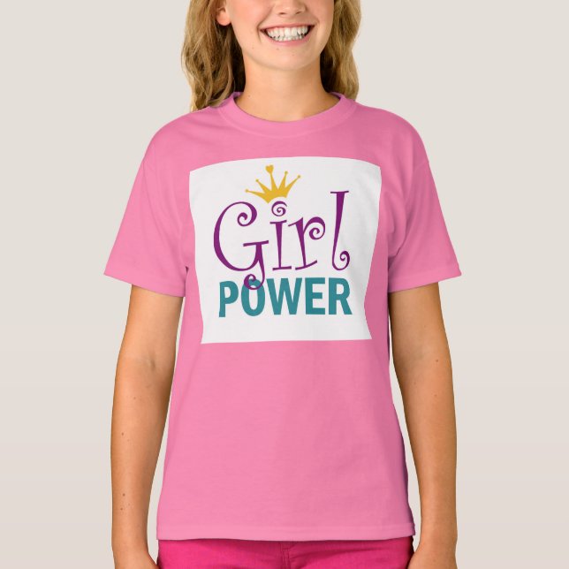 Girl Power ruffled t-shirt (Front)