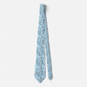 Girl Power Sculling Boat Thunder_Cove  Neck Tie