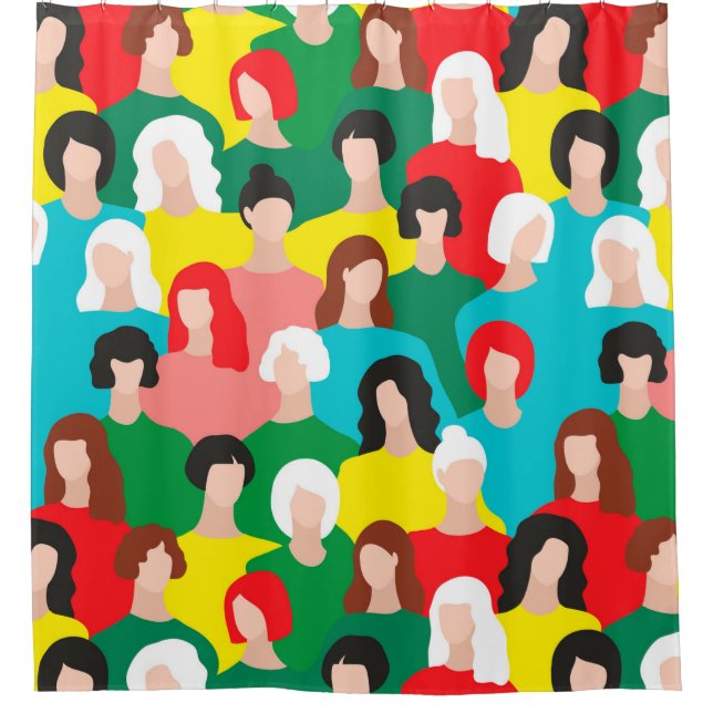 Girl power shower curtain (Front)