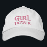 Girl Power Simple Modern Typography Custom Embroidered Baseball Cap<br><div class="desc">Girl Power Simple Modern Typography Custom Embroidered Baseball Cap features the simple modern embroidered text "Girl Power". Perfect as a gift for your best friend,  cousin,  sister,  mom and more. Created by Evco Studio www.zazzle.com/store/evcostudio</div>