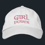 Girl Power Simple Modern Typography Custom Embroidered Baseball Cap<br><div class="desc">Girl Power Simple Modern Typography Custom Embroidered Baseball Cap features the simple modern embroidered text "Girl Power". Perfect as a gift for your best friend,  cousin,  sister,  mom and more. Created by Evco Studio www.zazzle.com/store/evcostudio</div>