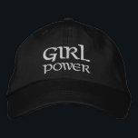 Girl Power Simple Modern Typography Custom Embroidered Baseball Cap<br><div class="desc">Girl Power Simple Modern Typography Custom Embroidered Baseball Cap features the simple modern embroidered text "Girl Power". Perfect as a gift for your best friend,  cousin,  sister,  mom and more. Created by Evco Studio www.zazzle.com/store/evcostudio</div>