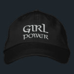 Girl Power Simple Modern Typography Custom Embroidered Baseball Cap<br><div class="desc">Girl Power Simple Modern Typography Custom Embroidered Baseball Cap features the simple modern embroidered text "Girl Power". Perfect as a gift for your best friend,  cousin,  sister,  mom and more. Created by Evco Studio www.zazzle.com/store/evcostudio</div>