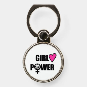 GIRL POWER SOCCER PHONE RING HOLDER