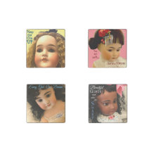 Girl Power Stone Magnets