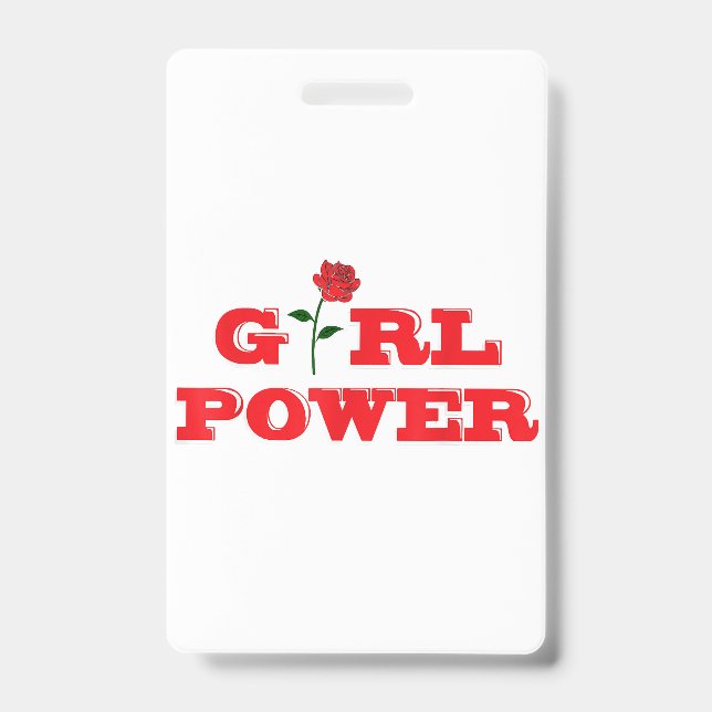Girl Power T-Shirt - Awesome Women Female Feminist Badge (Front)