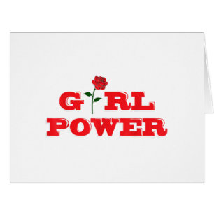Girl Power T-Shirt - Awesome Women Female Feminist Cards