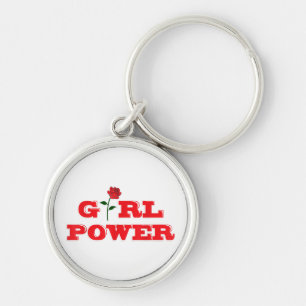 Girl Power T-Shirt - Awesome Women Female Feminist Keychain